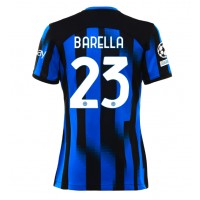 Dres Inter Milan Nicolo Barella #23 Domáci pre Ženy 2023-24 Krátky Rukáv